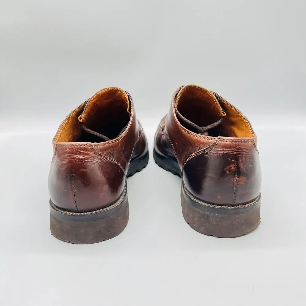 Cole Haan Shoes Mens 10 Brown Leather Lug Sole Moc Toe Casual Comfort Walking